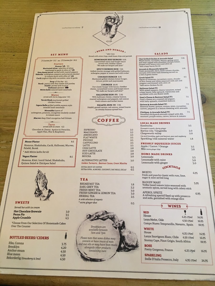 Cafe Z Bar. Menu - Image 1
